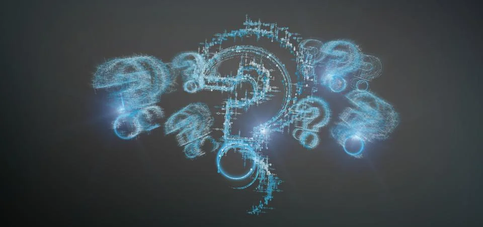 Question mark isolated on a background Stock Illustration