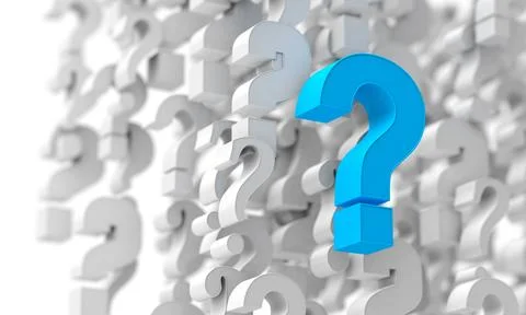 Question mark isolated over white background. 스톡 일러스트