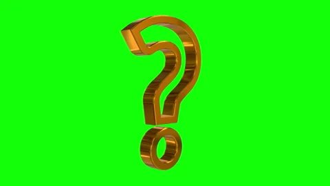 Question mark isolated symbol 3d spectacular rotate icon loop animation Stock Footage 331566526
