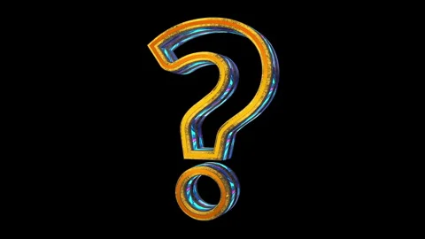 Question mark isolated symbol 3d spectacular rotate loop animation Stock Footage 331566665