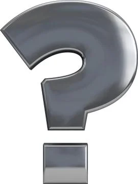 Question mark isolated on white Stock Illustration