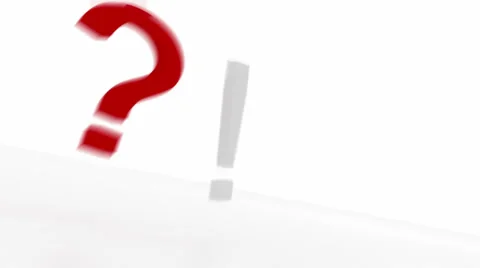 Question mark jumping Stock Footage 30366936