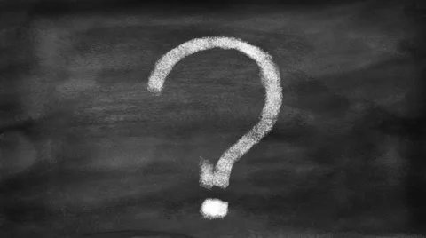 Question mark to a light bulb. Concept of idea coming from reflection Stock Footage 64880735