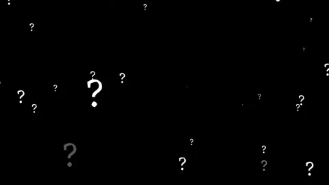 Question Mark Loop Animation. Camera moving through question marks Stock Footage 320329882