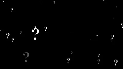 Question Mark Loop Animation. Camera moving through question marks Stock Footage 320329914