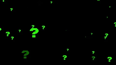 Question Mark Loop Animation. Camera moving through question marks Stock Footage 320329916