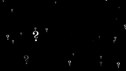 Question Mark Loop Animation. Camera moving through question marks Stock Footage 320329938