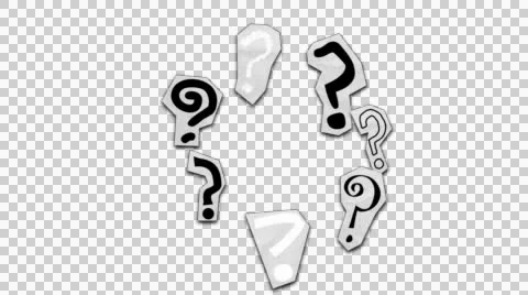 Question Mark Loop Stock Footage 47114096