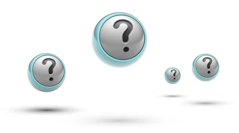 Question mark. Looping. Alpha channel. 스톡 동영상 64542039