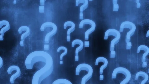 Question mark looping blue grunge texture animated background Video stock 252866247