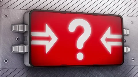 Question mark. Looping. 스톡 동영상 34308017