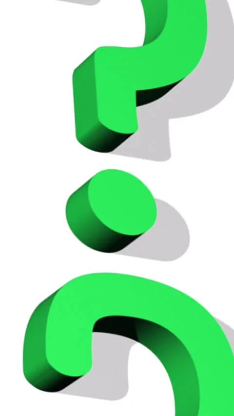 Question mark looping vertical background one Stock Footage 341438019
