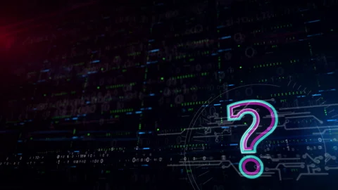 Question mark lower thirds background Video stock 115535676