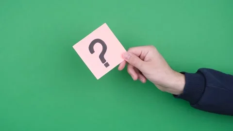 Question mark man Stock Footage 238460810