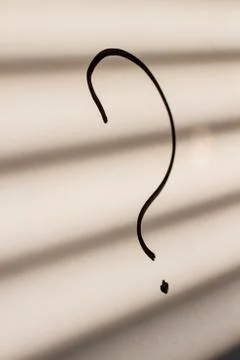 Question mark marker Stock Photos