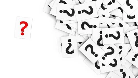 Question Mark Note Paper Stock Illustration