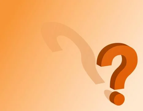 Question mark on an orange background 스톡 일러스트