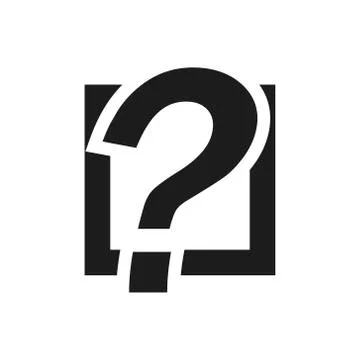 Question mark outline icon. Symbol, logo illustration for mobile concept and web Stock Illustration