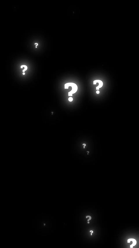 Question Mark Particle Animation with Magical Sparkle Effects. 库存影片 335993732