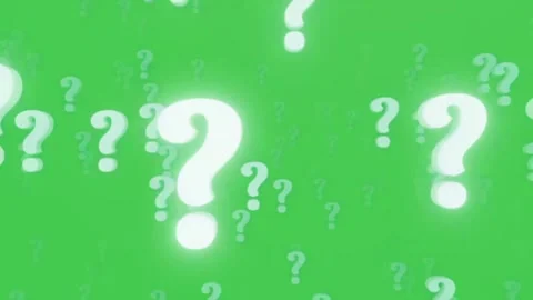 Question Mark Particles Green Screen Video Overlay Stock Footage 344767576