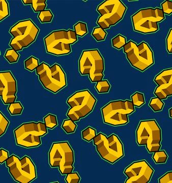 Question mark pattern green background Stock Illustration