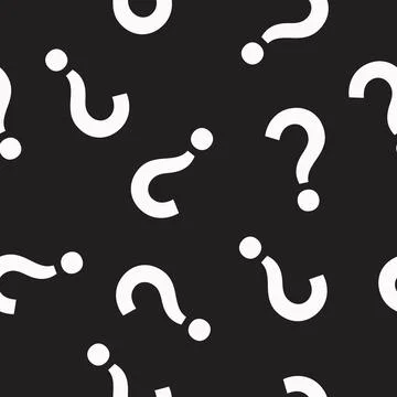 Question Mark Pattern Stock Illustration