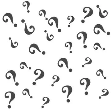 Question mark pattern. Question design vector background Stock Illustration