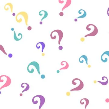 Question mark pattern. Question design vector background Illustrazione stock