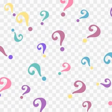 Question mark pattern. Question design background Illustrazione stock
