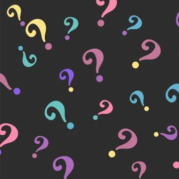 Question mark pattern. Question design vector background Stock Illustration