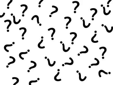 Question mark pattern. Question design background Illustrazione stock