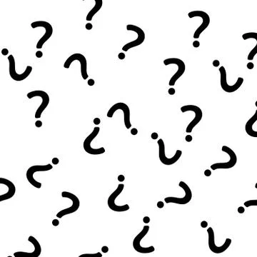 Question mark pattern. Question design background Illustrazione stock