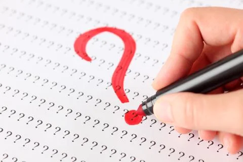 Question mark Stock Photos