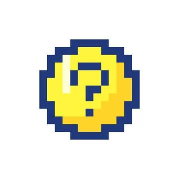 Question mark pixelated RGB color ui icon Ilustración de archivo