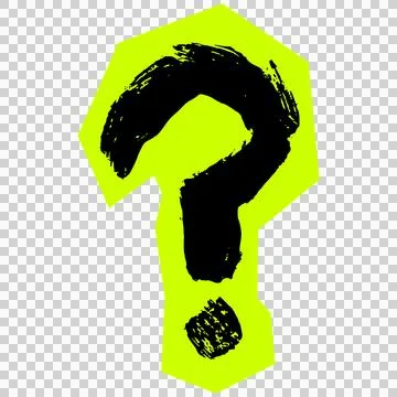 Question mark punctuation symbol Illustrazione stock