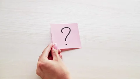 Question mark query point curiosity sign Stock Footage 147482306