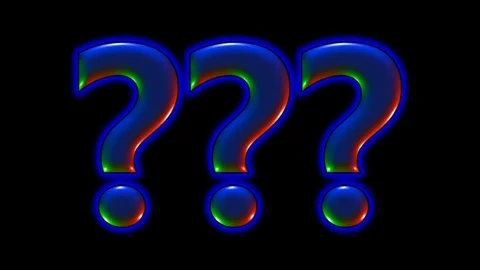 Question mark question characters Stock Footage 92975172