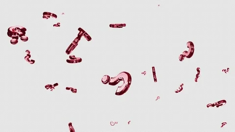 Question Mark Raining Stock Footage 295421898