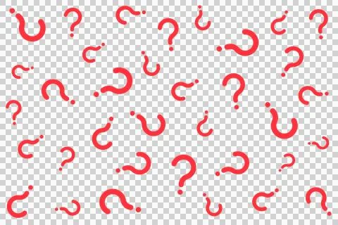 Question mark random pattern background (red and white) イラスト素材