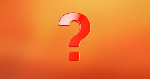 Question Mark Red 3d Icon Stock Footage 69728783