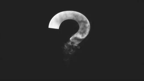 Question Mark Reveal With Smoke Patterns Video stock 269908031