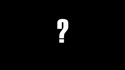 Question Mark reveals uncertainty in dark abstract motion graphic with cine.. Video stock 342248979