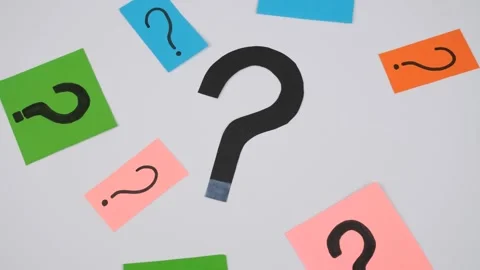 Question mark rotate Stock Footage 237806887