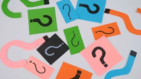 Question mark rotate Stock Footage 237867839