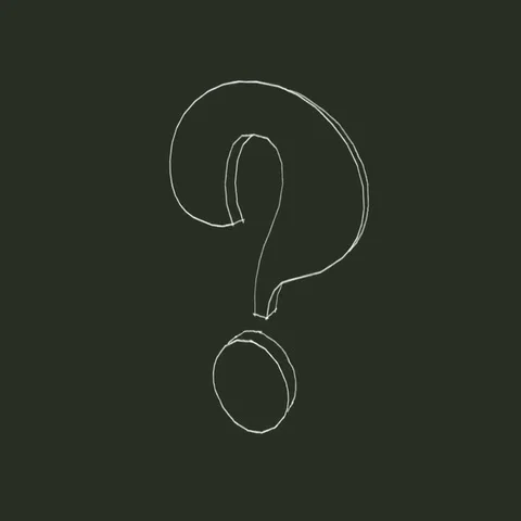 Question mark on a rotating blackboard Stock Footage 69437871