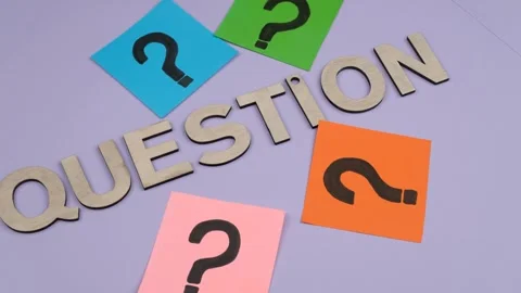 Question mark rotating Stock Footage 262411723