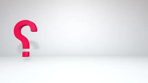 Question Mark Rotation Stock Footage 247568464