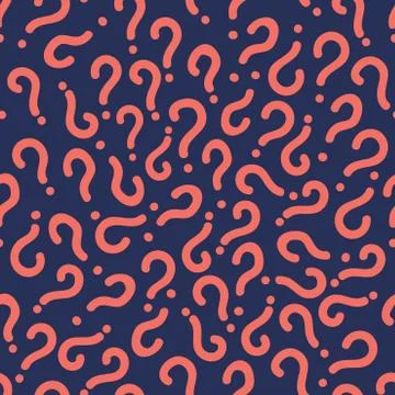 Question Mark Seamless Pattern Background イラスト素材