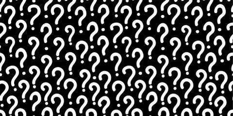 Question Mark Seamless Pattern Background Illustrazione stock