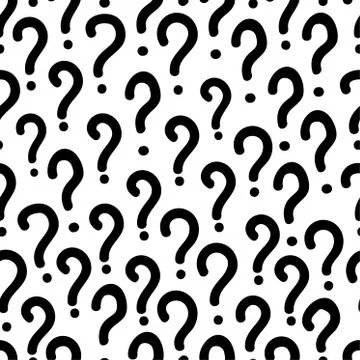 Question Mark Seamless Pattern Background Stockillustratie